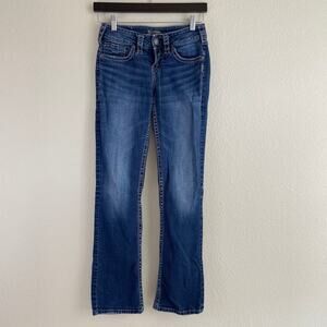 Silver Jeans Womens Suki Mid Slim Bootcut Jeans 25 X 33 (Act 26 x 30)